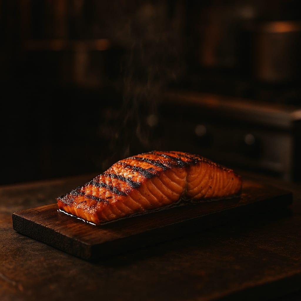 Cedar Plank Salmon — salmon fillet