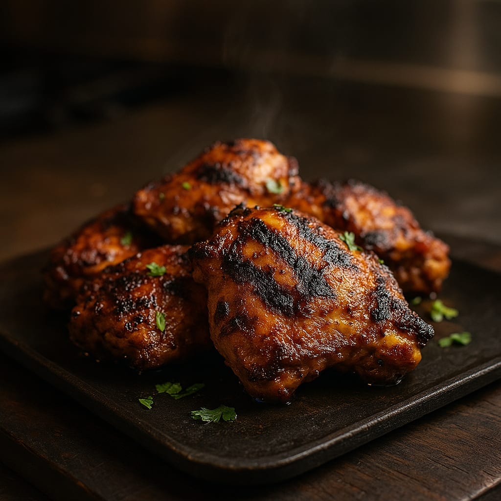 Yogurt Marinated Chicken — bone-in chicken thighs and fresh parsley