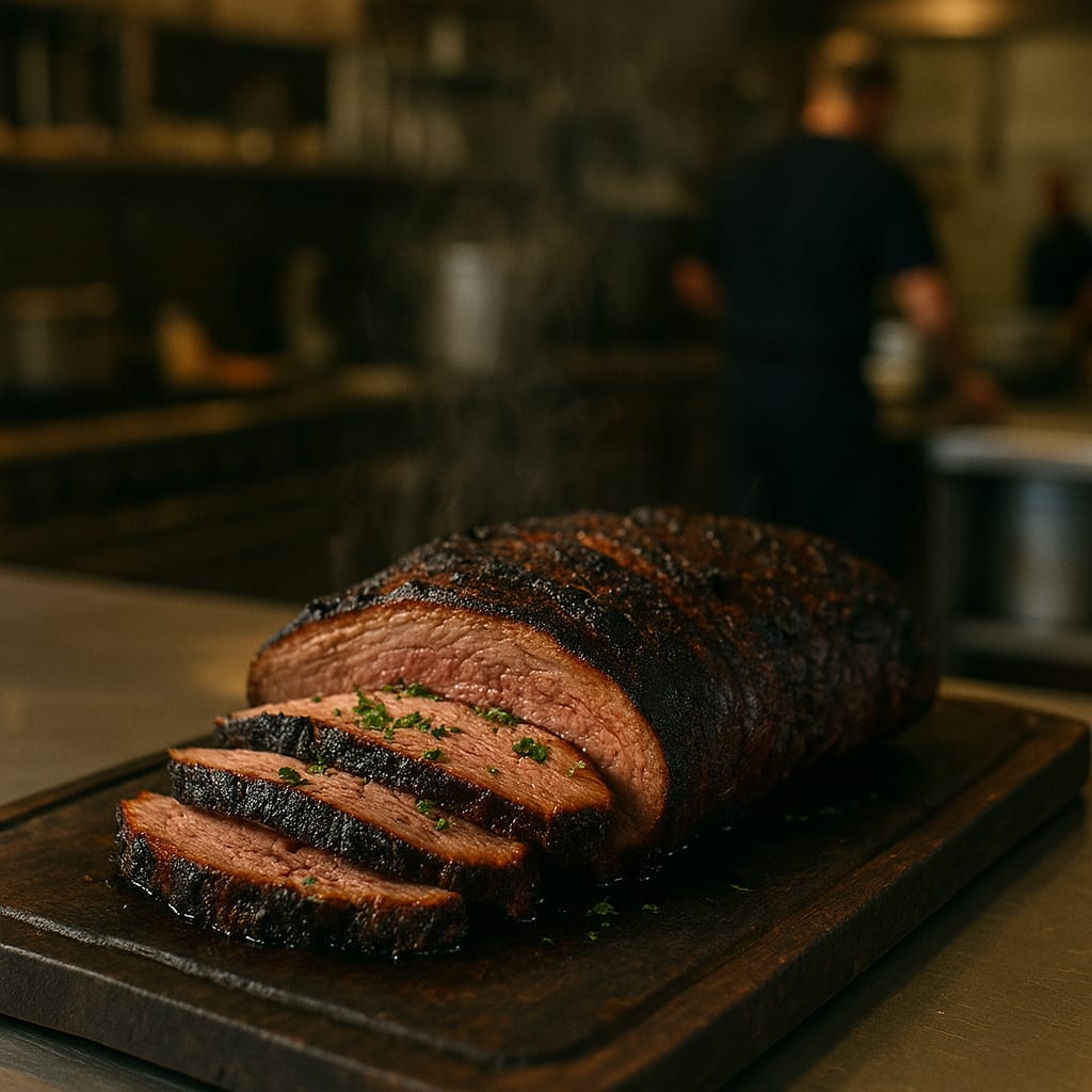 Smoked Tri-Tip Roast — fresh parsley