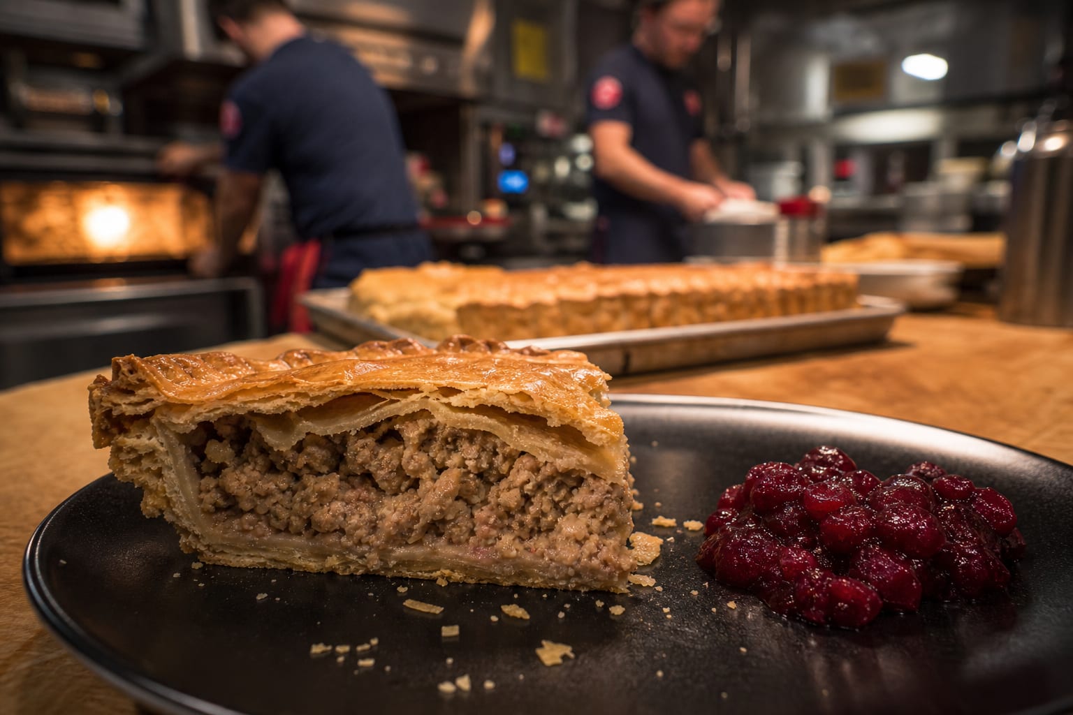 Tourtière for the Crew — cranberry sauce