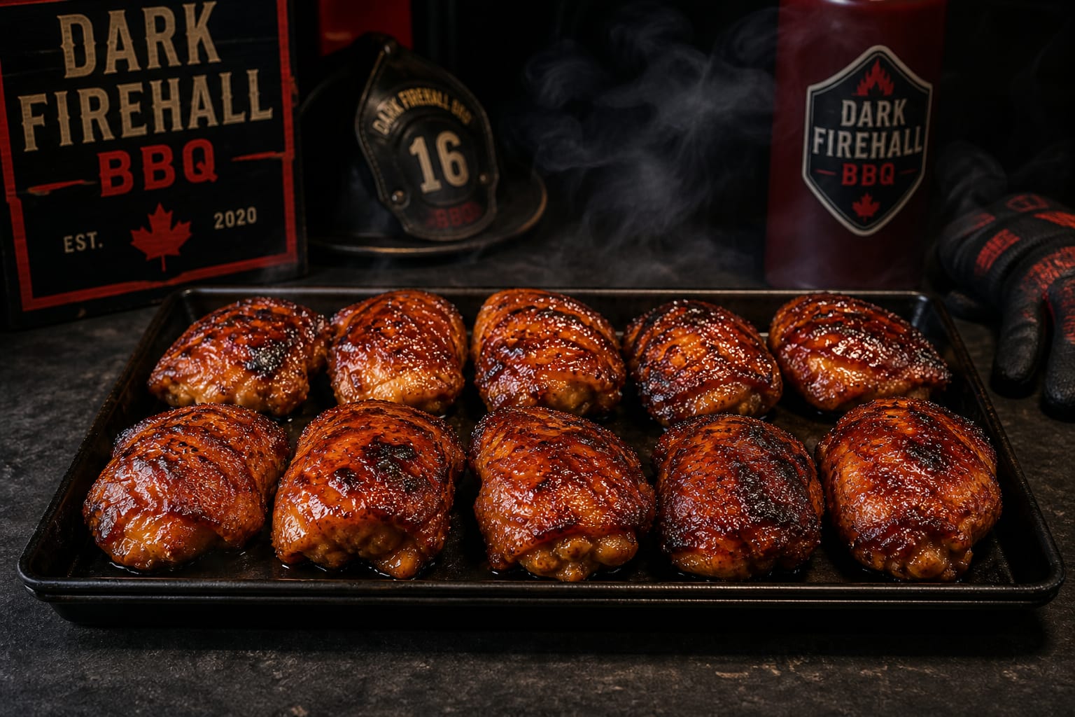 Competition BBQ Chicken Thighs