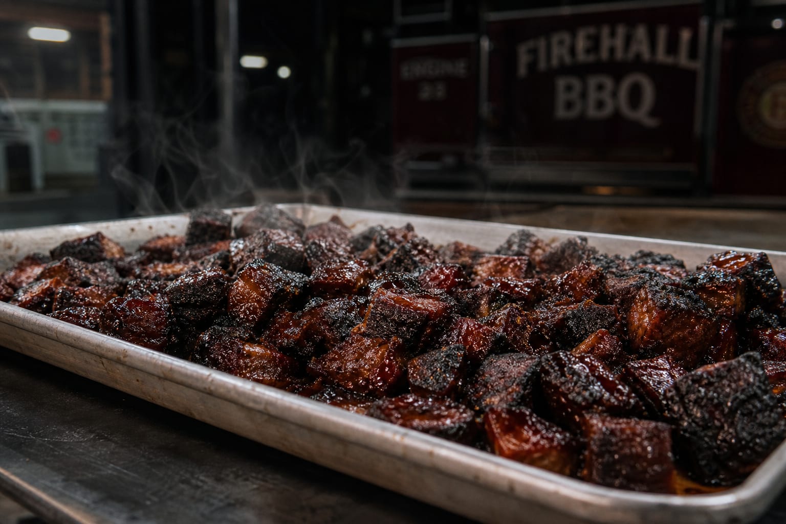 Firehall Burnt Ends Platter — brisket point