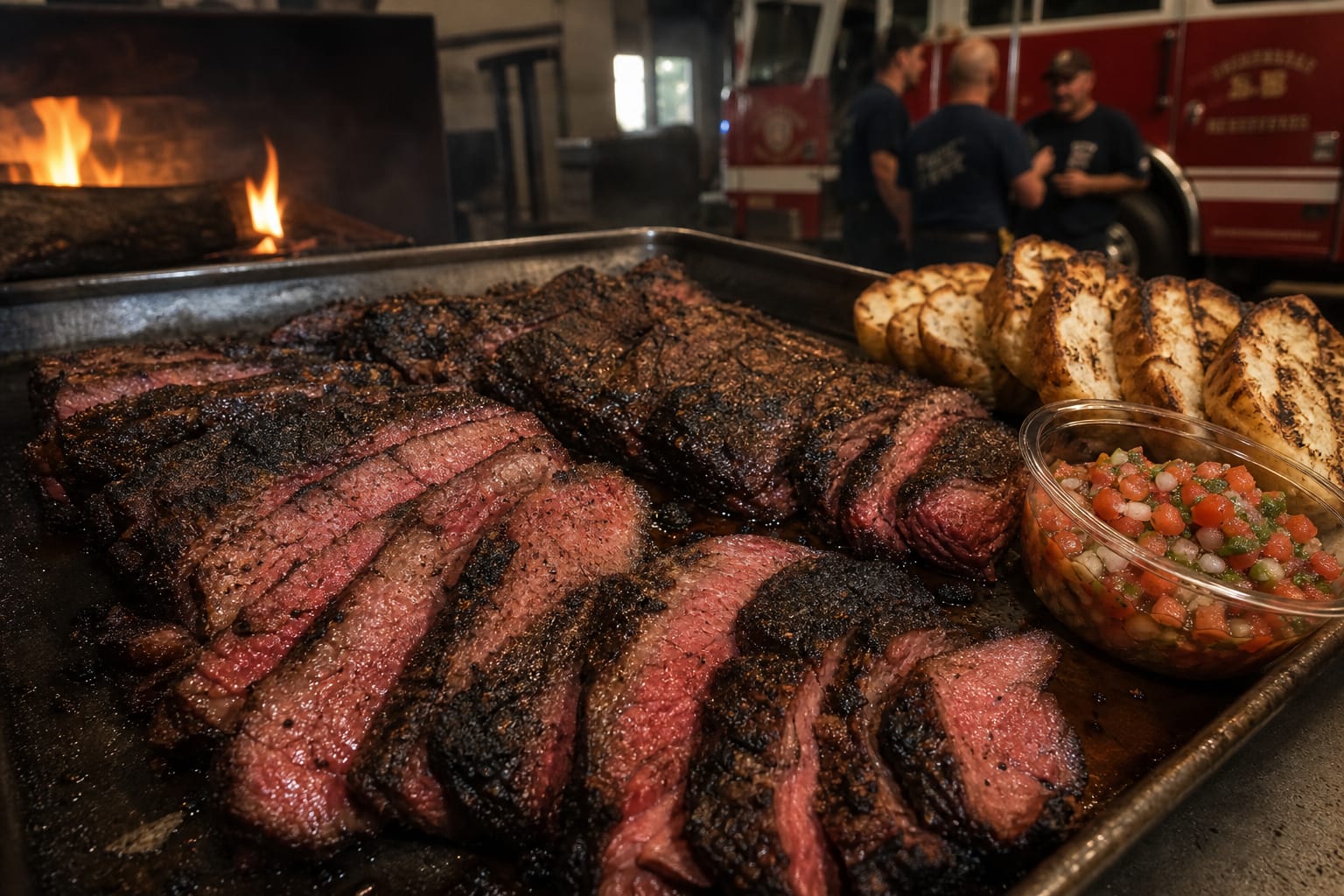 Santa Maria Tri-Tip Roast — pico de gallo and grilled bread
