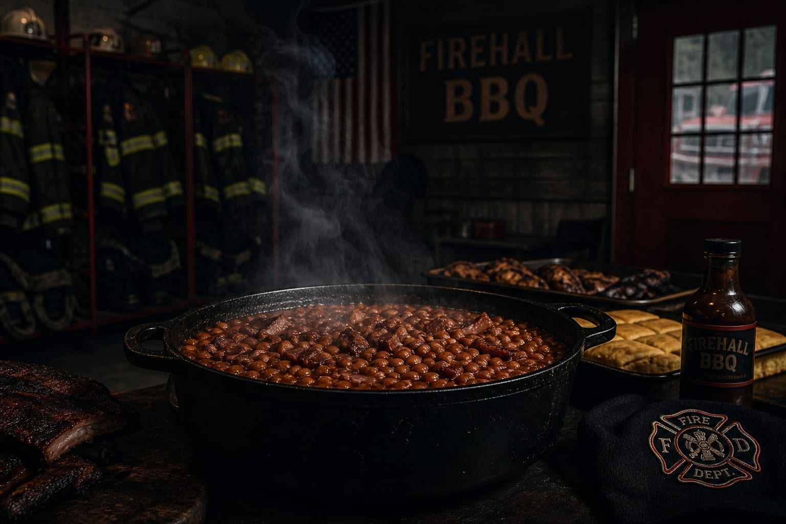 Smoked Baked Beans for the Crew