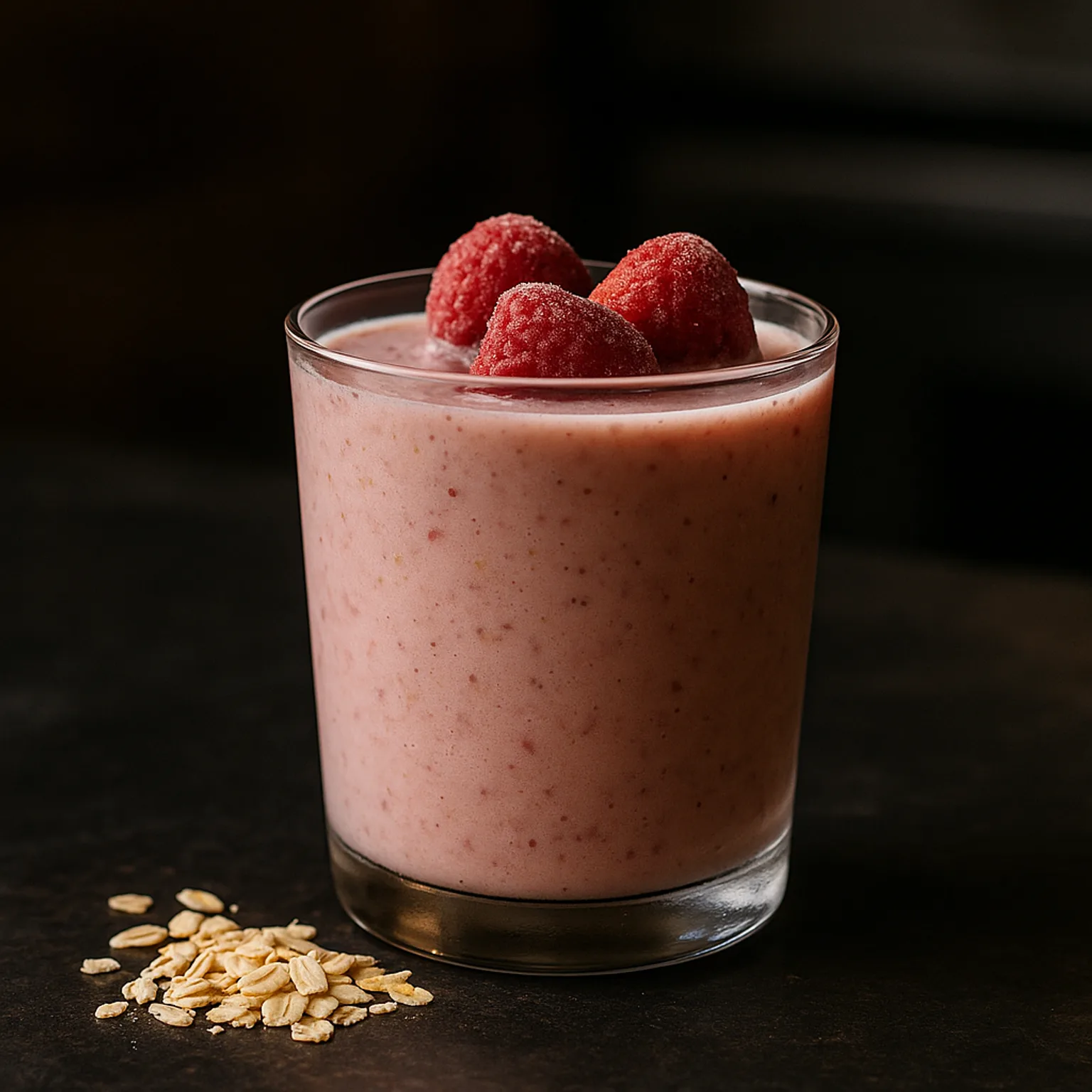 Strawberry Oatmeal Breakfast Smoothie